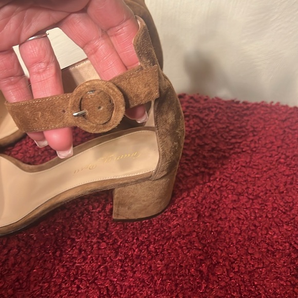 Gianvito Rossi Versilia 60 Sandals Tan Suede sz 9 - Picture 5 of 16